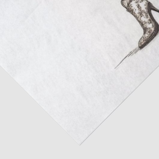 Decoupage Halloween Lady Skeleton Cowgirl Dansers Tissuepapier (Detail)