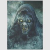 Découpage Halloween Monster Lichtgevende Ogen Tissuepapier (Voorkant)