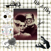 Decoupage Halloween Mr. & Mrs. Bolt Horror Duo Tissuepapier