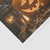 Decoupage Halloween Skeleton Paar Landschap Tissuepapier (Detail)