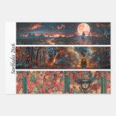 Decoupage Hand Saw Art Western 26x6" Designs  Inpakpapier Vel (Voorkant 2)