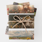 Decoupage Handsaw Design, Cow, Truck, Sunflower Inpakpapier Vel (In situ)