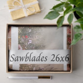 Decoupage Handsaw Design Rose, Peony, Cow Tissuepapier (Geschenk)