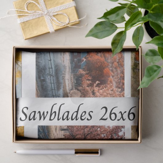 Decoupage Handsaw Designs Red Barn, Yellow Barn,  Tissuepapier (Geschenk)