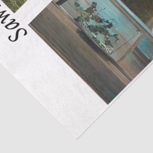 Decoupage Handsaw Papers Owl, Highland Cow, Farm  Tissuepapier (Detail)