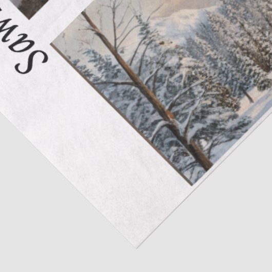 Decoupage Handsaw Papers Red Barn, Church, Truck  Tissuepapier (Detail)