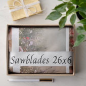 Decoupage Handzaag Ontwerp Roos, Pioen, Koe Tissuepapier (Geschenk)