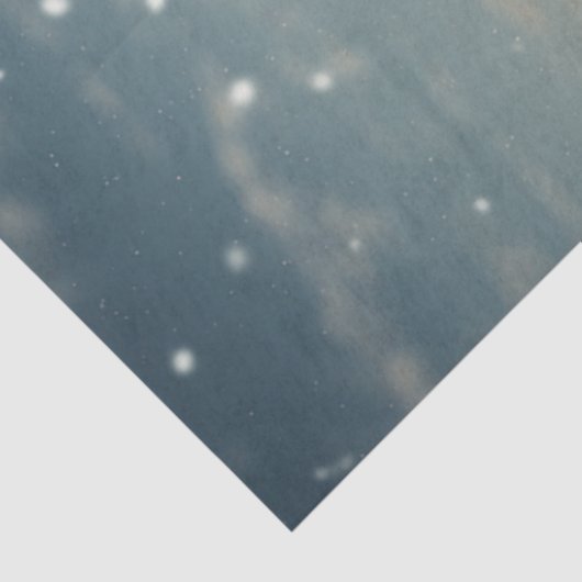 Decoupage Happy Santa Sledding op Hill Tissuepapier (Detail)