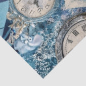Decoupage Harlequin Tea Time Clocks Teacups  Tissuepapier (Detail)