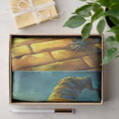 Decoupage Haunted Scarecrow Yellow Brick Road Tissuepapier (Geschenk)