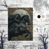 Decoupage Headless Horseman in Moonlit Sky Tissuepapier