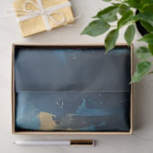 Decoupage Hedendaagse Blauwe Bizon Schilderij Tissuepapier (Geschenk)