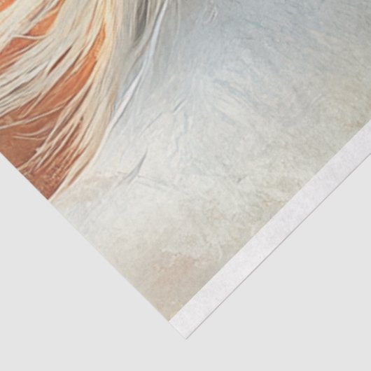 Decoupage Hedendaagse Paard Digitale Kunst Tissuepapier (Detail)