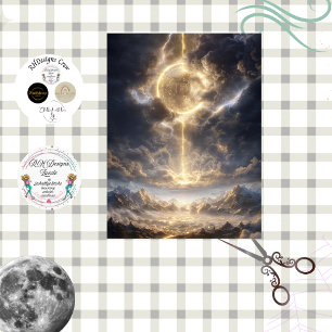 Decoupage Hemel Bitcoin Crypto Wereld Tissuepapier