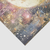 Decoupage Hemelse Droomachtige Aap Heldere Kleuren Tissuepapier (Detail)