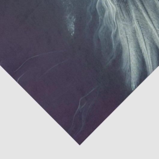 Decoupage Hemelse Engel Blowing a Trumpet Tissuepapier (Detail)