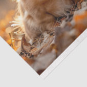 Decoupage Herfst instellen Teckels Herfstbladeren Tissuepapier (Detail)