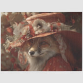 Decoupage Herfst Vos Rustieke Zuidelijke Charme Tissuepapier (Voorkant)