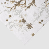 Decoupage herten bloemkunstwerk Kerstmis  Tissuepapier (Detail)