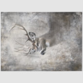 Decoupage hertenjagers dromen majestueuze dieren i tissuepapier (Voorkant)