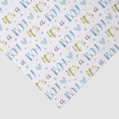 Decoupage Het is een Boy Baby shower Tissuepapier (Detail)