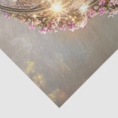 Decoupage Hete Luchtballon Glas in lood Bloemen Tissuepapier (Detail)