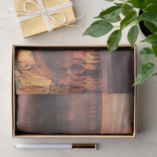 Decoupage Hete Luchtballon Grand Canyon Zonsonderg Tissuepapier (Geschenk)