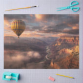 Decoupage Hete Luchtballon Grand Canyon Zonsonderg Tissuepapier (Craft)