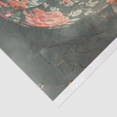 Decoupage heteluchtballon schedel Rozen Tissuepapier (Detail)