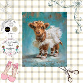 Decoupage Highland Bridal Calf Lace Pearls  Tissuepapier