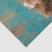 Decoupage Highland Bruids Kalf Kant Parels Tissuepapier (Detail)