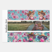 Decoupage Highland Calf Florals Handsaw Designs  Inpakpapier Vel (Voorkant 2)
