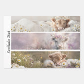 Decoupage Highland Calf Florals Handsaw Designs  Inpakpapier Vel (Voorkant)