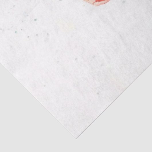 Decoupage Highland Calf Santa Hat Candy Cane Tissuepapier (Detail)