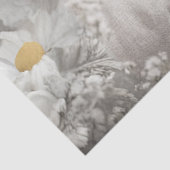 Decoupage Highland Calf White Daisies Tissuepapier (Detail)