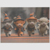 Decoupage Highland Calves Halloween Moo March Tissuepapier (Voorkant)