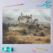 Decoupage Highland Castle Ierland Misty Landschap Tissuepapier (Craft)