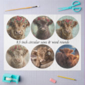 Decoupage Highland Circular Saw Designs 8.5"  Tissuepapier (Craft)