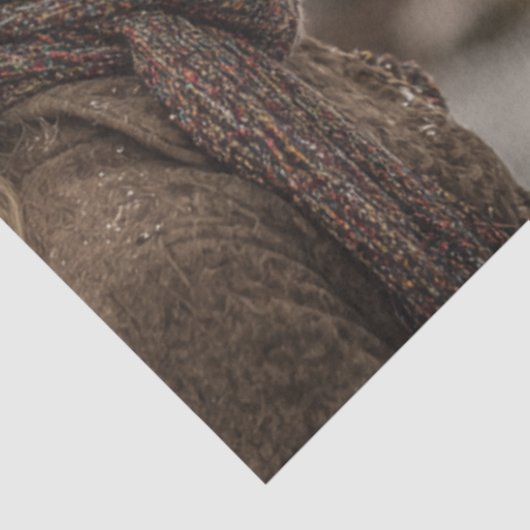 Decoupage Highland Cow Meets Kindred Spirit  Tissuepapier (Detail)