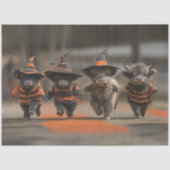 Decoupage Highland Kalveren vieren Halloween Tissuepapier (Voorkant)