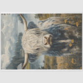 Decoupage Highland Koe Countryside Tissuepapier (Voorkant)