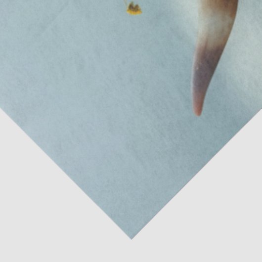 Decoupage Highland Koe Field Zonnebloemen Tissuepapier (Detail)