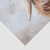 Decoupage Highland Koe Hazel Wildflowers Tissuepapier (Detail)