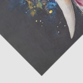 Decoupage Highland Koe Splash Levendige kleuren Tissuepapier (Detail)