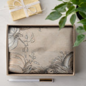 Decoupage Highland Koe White Ghost Tissuepapier (Geschenk)