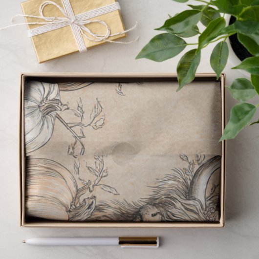 Decoupage Highland Koe White Ghost Tissuepapier (Geschenk)