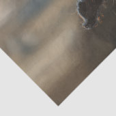 Decoupage Highland Koe Witchy Halloween Decor Tissuepapier (Detail)