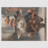 Decoupage Highland Koe Witchy Halloween Decor Tissuepapier (Voorkant)