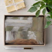 Decoupage Highland Koeien wandelen langs Country R Tissuepapier (Geschenk)