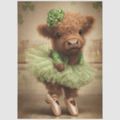 Decoupage Highland St. Patrick Ballerina Tissuepapier (Voorkant)